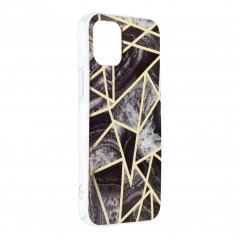 Marble cosmo sur le Apple iPhone 12 mini FORCELL Coque en TPU Multicolore