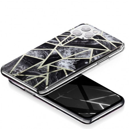 Marble cosmo sur le Apple iPhone 12 mini FORCELL Coque en TPU Multicolore