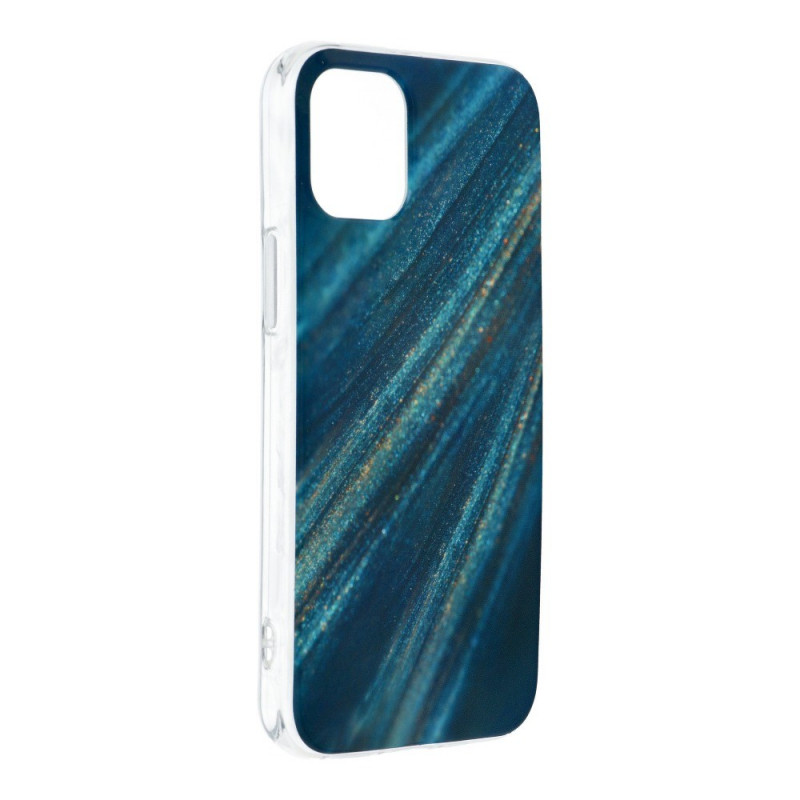 Marble cosmo sur le Apple iPhone 12 mini FORCELL Coque en TPU Multicolore