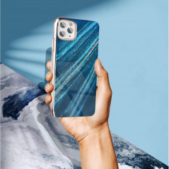 Marble cosmo sur le Apple iPhone 12 mini FORCELL Coque en TPU Multicolore