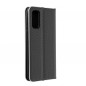 Samsung Galaxy S21 5G Portefeuilles LUNA Book Carbon Fibre de carbone, Élégant  Noir
