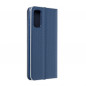 Samsung Galaxy S21 5G Portefeuilles LUNA Book Carbon Fibre de carbone, Élégant  Bleu