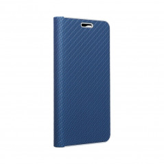 LUNA Carbon sur le Samsung Galaxy S21 Ultra 5G FORCELL Étui portefeuille Bleu