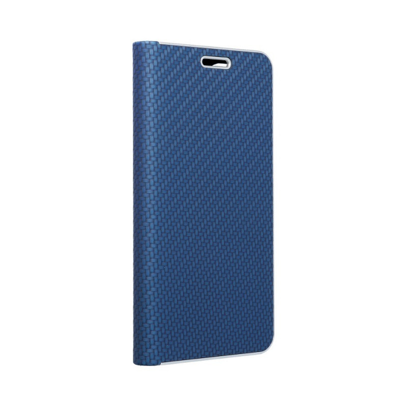 LUNA Carbon sur le Samsung Galaxy S21 Ultra 5G FORCELL Étui portefeuille Bleu