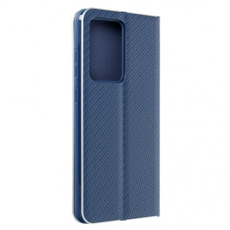 LUNA Carbon sur le Samsung Galaxy S21 Ultra 5G FORCELL Étui portefeuille Bleu