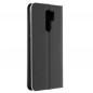 LUNA Carbon sur le XIAOMI Mi 10T Lite FORCELL Étui portefeuille Noir