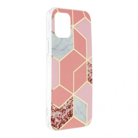 Marble cosmo sur le Apple iPhone 12 Pro FORCELL Coque en TPU Multicolore