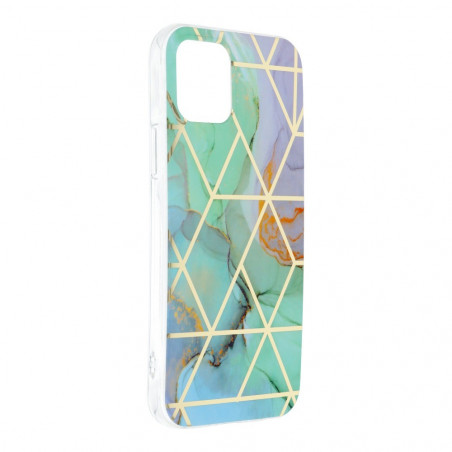 Marble cosmo sur le Apple iPhone 12 Pro FORCELL Coque en TPU Multicolore