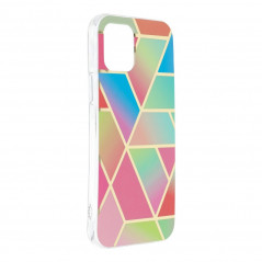 Marble cosmo sur le Apple iPhone 12 Pro FORCELL Coque en TPU Multicolore