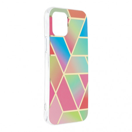 Marble cosmo sur le Apple iPhone 12 Pro FORCELL Coque en TPU Multicolore