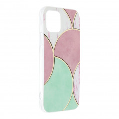 Marble cosmo sur le Apple iPhone 12 Pro FORCELL Coque en TPU Multicolore