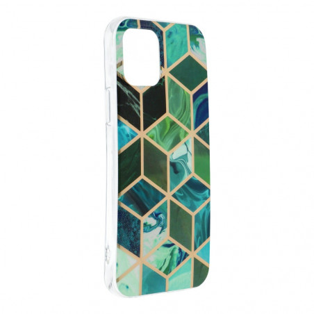 Marble cosmo sur le Apple iPhone 12 Pro FORCELL Coque en TPU Multicolore