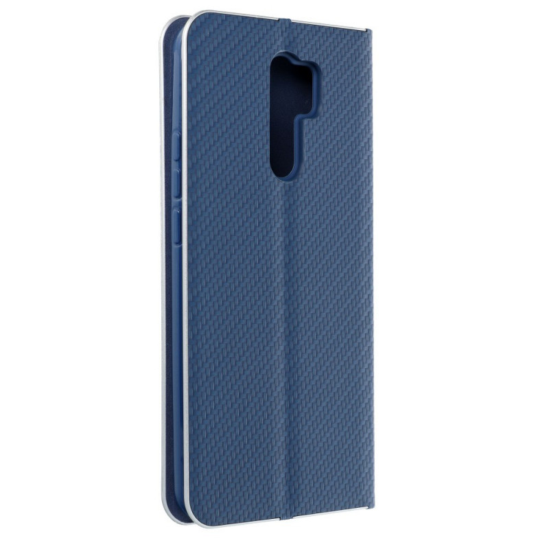 XIAOMI Mi 10T Pro 5G Portefeuilles LUNA Book Carbon Fibre de carbone, Élégant  Bleu