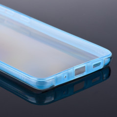 360 Full Cover PC + TPU sur le Samsung Galaxy S21 Ultra 5G FORCELL Étui en silicone Bleu