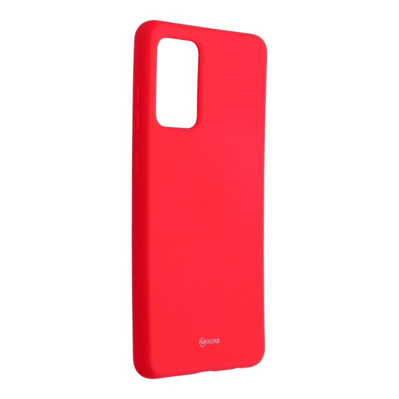 Colorful Jelly Case sur le Samsung Galaxy A72 5G Roar Coque en TPU Rose