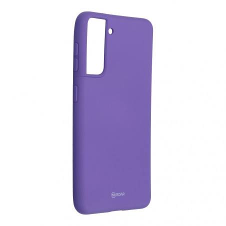 Colorful Jelly Case sur le Samsung Galaxy S21 5G Roar Coque en TPU Violet