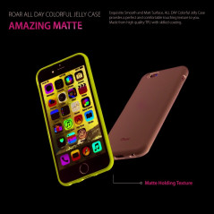 Colorful Jelly Case sur le Samsung Galaxy S21 5G Roar Coque en TPU Bleu