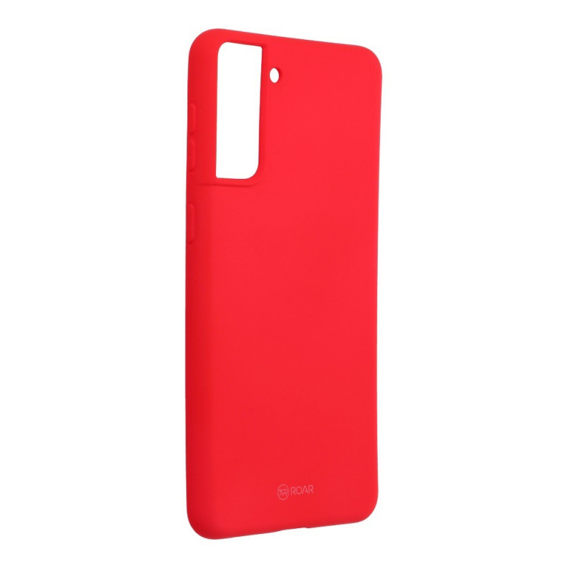 Colorful Jelly Case sur le Samsung Galaxy S21 Plus 5G Roar Coque en TPU Rose