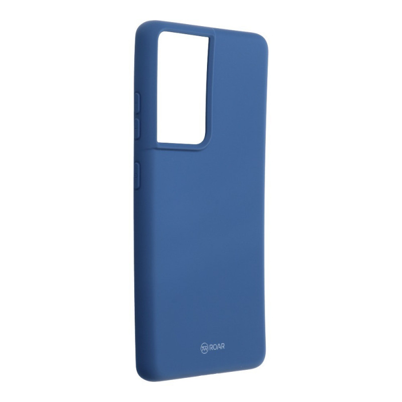 Colorful Jelly Case sur le Samsung Galaxy S21 Ultra 5G Roar Coque en TPU Bleu