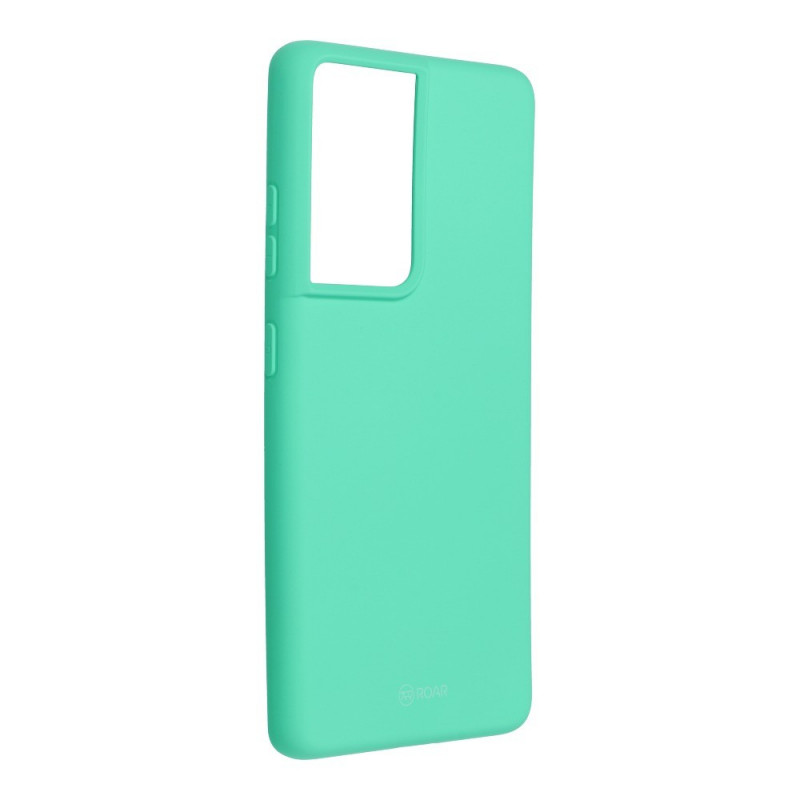 Colorful Jelly Case sur le Samsung Galaxy S21 Ultra 5G Roar Coque en TPU Vert