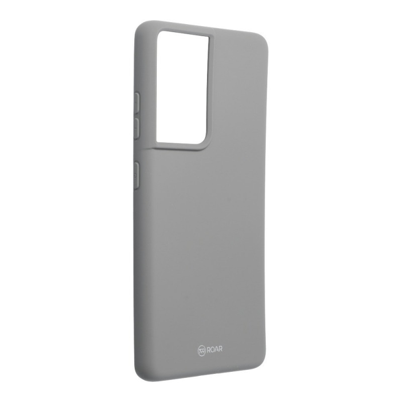 Colorful Jelly Case sur le Samsung Galaxy S21 Ultra 5G Roar Coque en TPU Gris