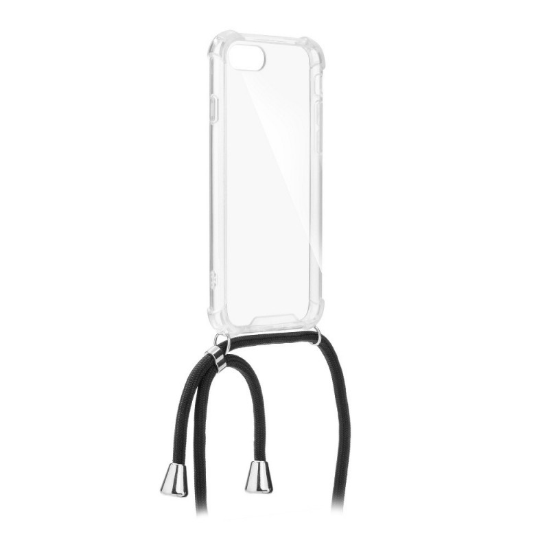 Cord sur le Samsung Galaxy A12 FORCELL Coque en TPU Noir
