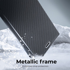 LUNA Carbon sur le XIAOMI Mi 11 Étui portefeuille Noir