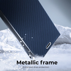 LUNA Carbon sur le XIAOMI Mi 11 Étui portefeuille Bleu
