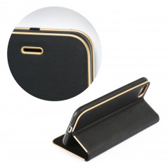 LUNA Book Gold sur le XIAOMI Mi 11 FORCELL Étui portefeuille Noir