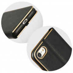 LUNA Book Gold sur le XIAOMI Mi 11 FORCELL Étui portefeuille Noir