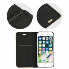 LUNA Book Gold sur le XIAOMI Mi 11 FORCELL Étui portefeuille Noir