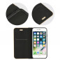 LUNA Book Gold sur le XIAOMI Mi 11 FORCELL Étui portefeuille Noir