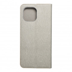 LUNA Book Gold sur le XIAOMI Mi 11 FORCELL Étui portefeuille Argenté