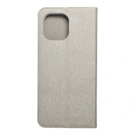 LUNA Book Gold sur le XIAOMI Mi 11 FORCELL Étui portefeuille Argenté