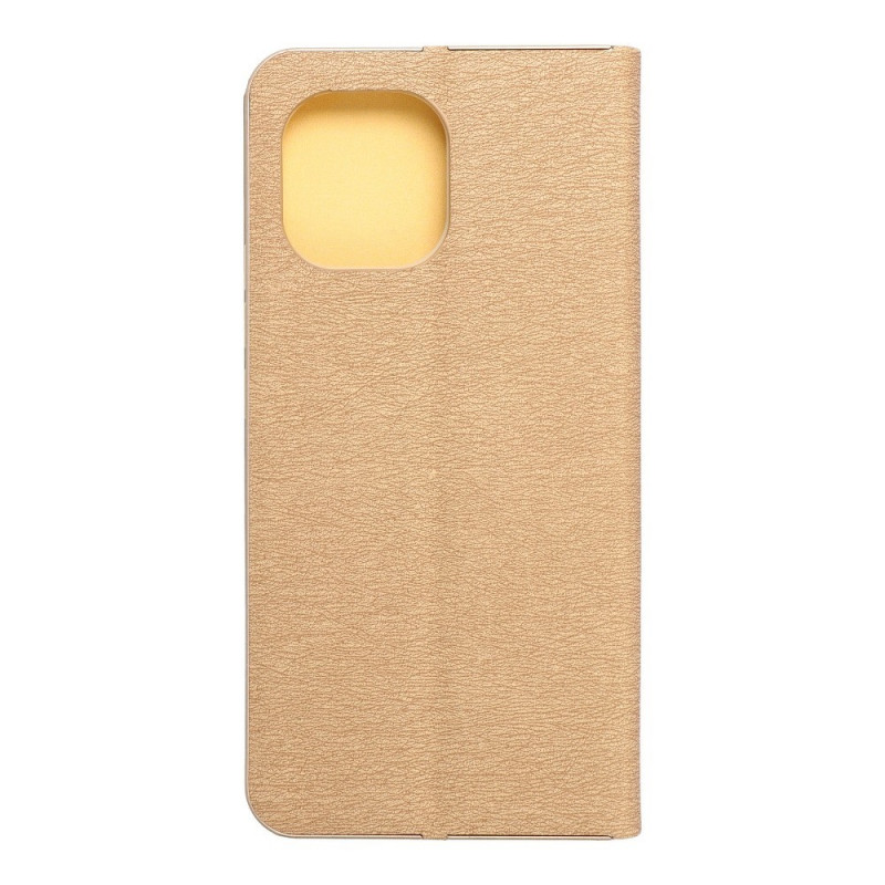 LUNA Book Gold sur le XIAOMI Mi 11 FORCELL Étui portefeuille Or