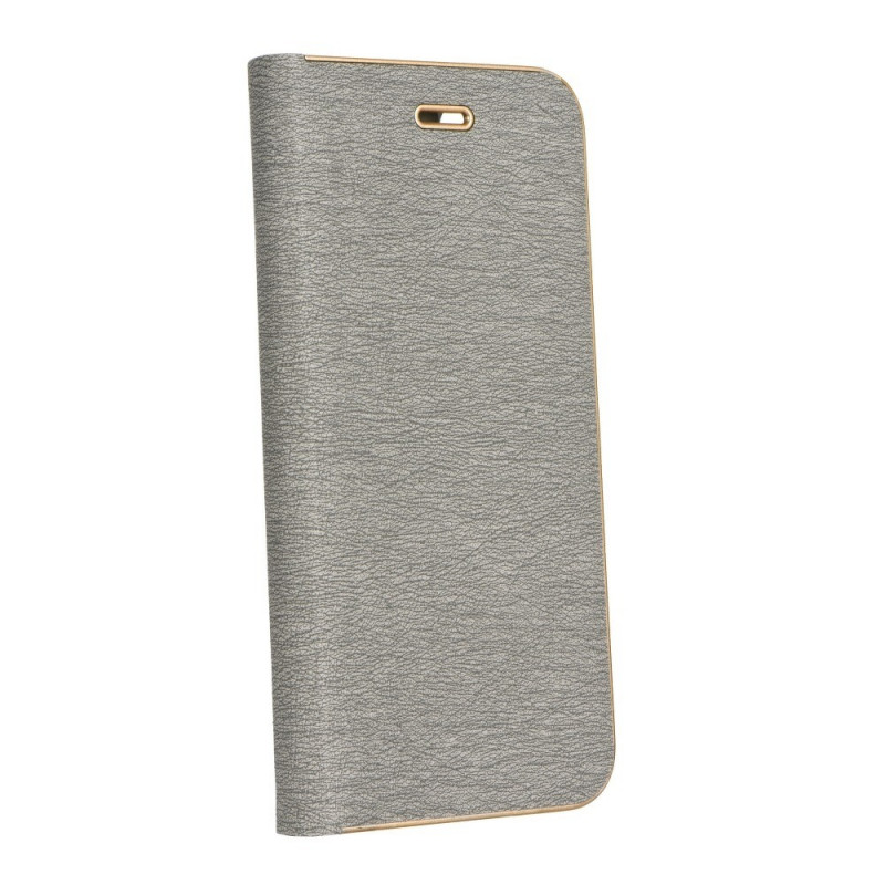 LUNA Book Gold sur le XIAOMI Redmi Note 10 5G FORCELL Étui portefeuille Argenté