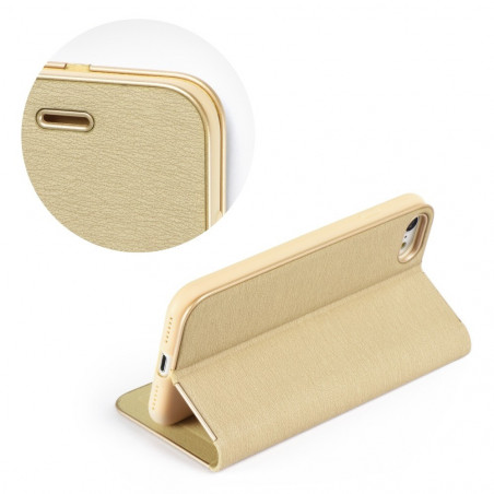 LUNA Book Gold sur le XIAOMI Redmi Note 10 5G FORCELL Étui portefeuille Or