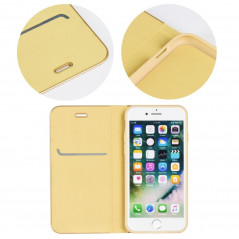 LUNA Book Gold sur le XIAOMI Redmi Note 10 5G FORCELL Étui portefeuille Or