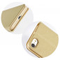 Samsung Galaxy A52 LTE Portefeuilles LUNA Book Gold Élégant  Or