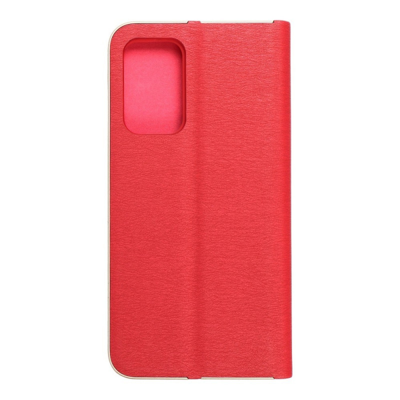 Samsung Galaxy A52 5G Portefeuilles LUNA Book Gold Élégant  Rouge