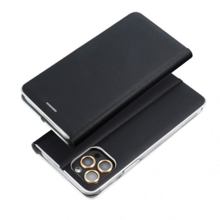 LUNA Carbon sur le XIAOMI Mi 11 FORCELL Étui portefeuille Noir