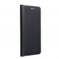 LUNA Carbon sur le Samsung Galaxy A52 5G FORCELL Étui portefeuille Noir