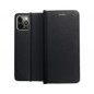 LUNA Carbon sur le Samsung Galaxy A52 5G FORCELL Étui portefeuille Noir