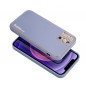 LEATHER sur le Apple iPhone 12 Pro FORCELL Étui en cuir Bleu