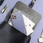 LEATHER sur le Apple iPhone 12 Pro FORCELL Étui en cuir Bleu