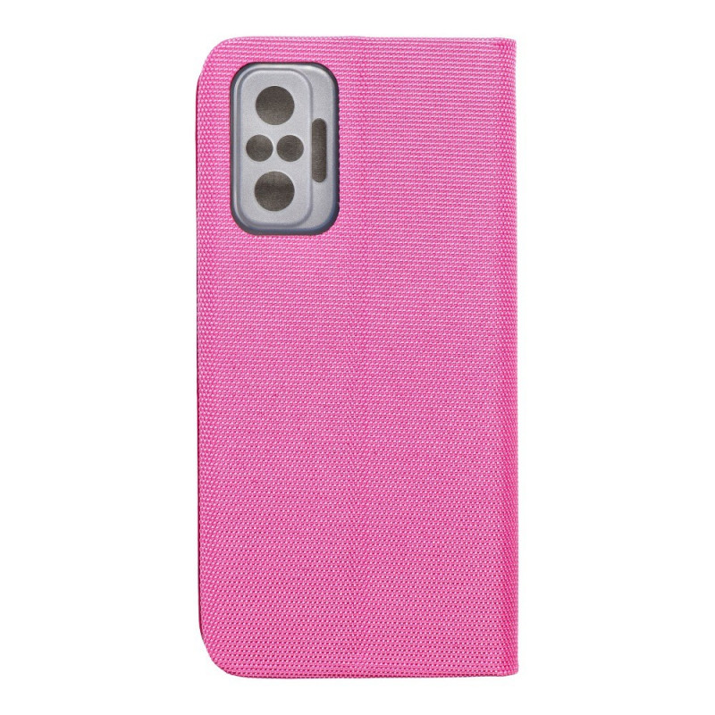 Sensitive Book sur le XIAOMI Redmi Note 10 Pro Couverture de portefeuille Rose