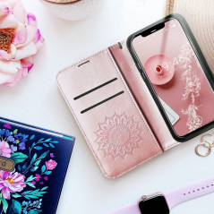 MEZZO Book sur le Samsung Galaxy S21 5G FORCELL Étui portefeuille Rose