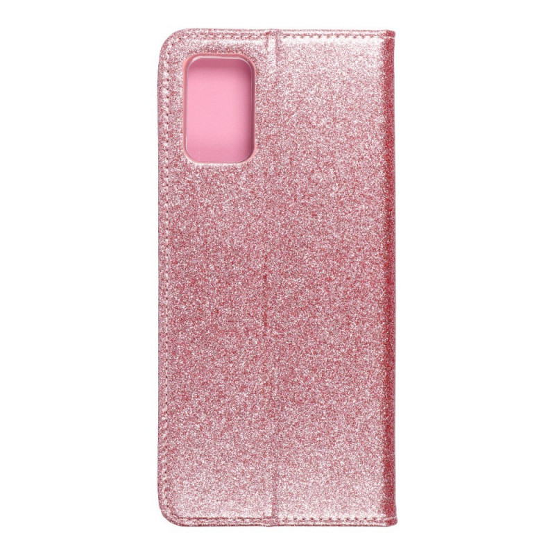 SHINING Book sur le Samsung Galaxy A02s FORCELL Étui portefeuille Rose