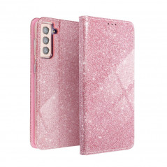 SHINING Book sur le Samsung Galaxy A02s FORCELL Étui portefeuille Rose