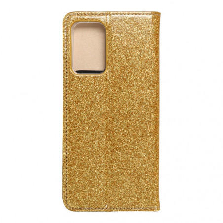 SHINING Book sur le Samsung Galaxy A52 5G FORCELL Étui portefeuille Or